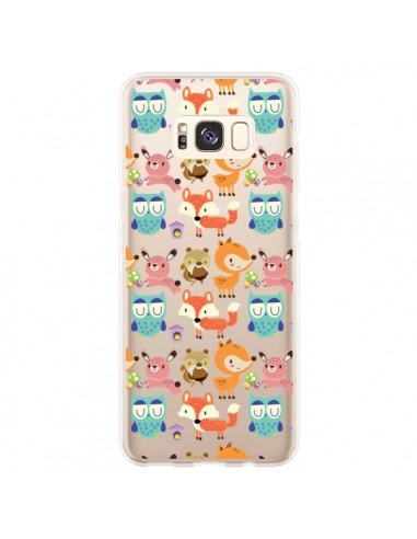 Coque Samsung S8 Plus Renard Ecureuil Lapin Hibou Transparente - Maria Jose Da Luz