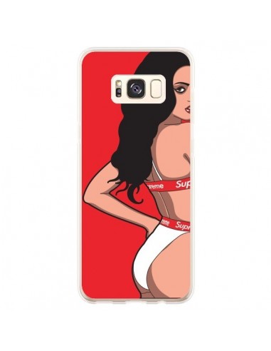 Coque Samsung S8 Plus Pop Art Femme Rouge - Mikadololo