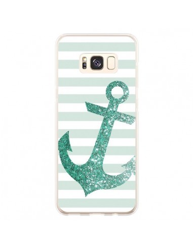 Coque Samsung S8 Plus Ancre Vert Navire - Monica Martinez