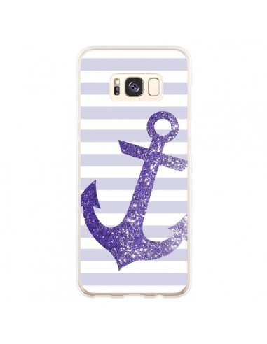 Coque Samsung S8 Plus Ancre Violet Navire - Monica Martinez