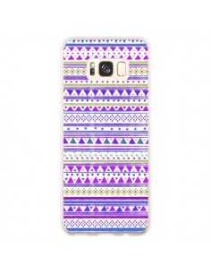Coque Samsung S8 Plus Bandana Violet Azteque - Monica...
