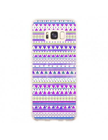 Coque Samsung S8 Plus Bandana Violet Azteque - Monica Martinez