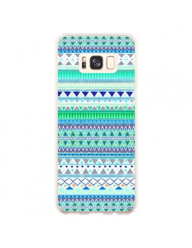 Coque Samsung S8 Plus Chenoa Bleu Azteque - Monica Martinez