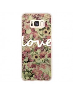 Coque Samsung S8 Plus Love Blanc Flower - Monica Martinez