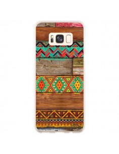 Coque Samsung S8 Plus Indian Wood Bois Azteque -...