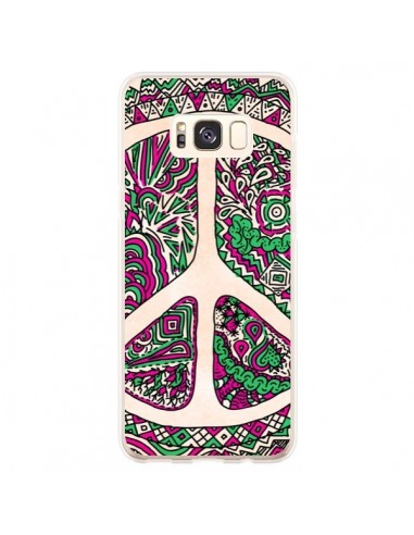 Coque Samsung S8 Plus Peace and Love Azteque Vainilla - Maximilian San