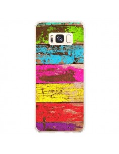 Coque Samsung S8 Plus Bois Coloré Vintage - Maximilian San