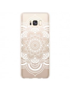Coque Samsung S8 Plus Mandala Blanc Azteque Transparente...