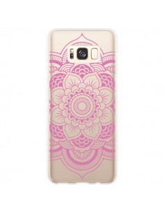 Coque Samsung S8 Plus Mandala Rose Clair Azteque...