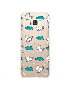 Coque Samsung S8 Plus Licorne et Nuages Transparente - Nico