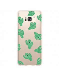 Coque Samsung S8 Plus Chute de Cactus Smiley Transparente...