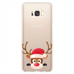 Coque Samsung S8 Plus Renne de Noël transparente - Nico
