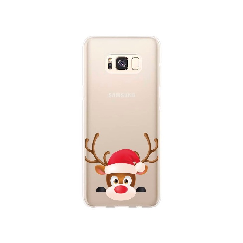 Coque Samsung S8 Plus Renne de Noël transparente - Nico