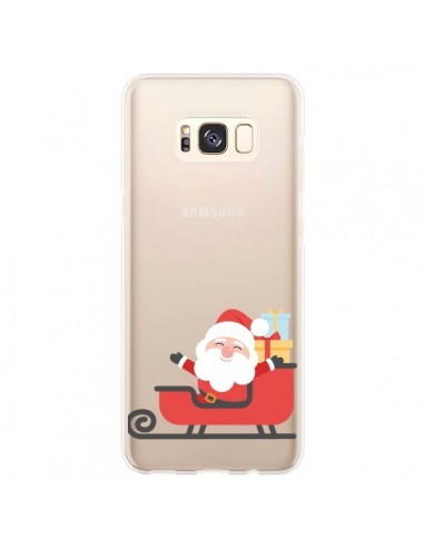Coque Samsung S8 Plus Père Noël et son Traineau transparente - Nico