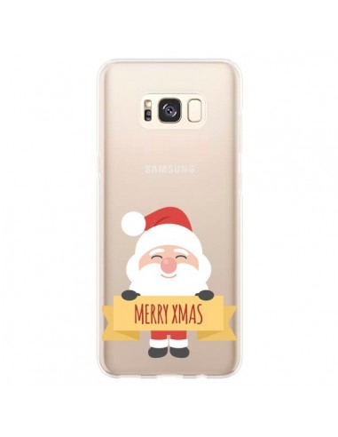 Coque Samsung S8 Plus Père Noël Merry Christmas transparente - Nico