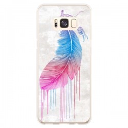 Coque Samsung S8 Plus Plume arc-en-ciel - Rachel Caldwell