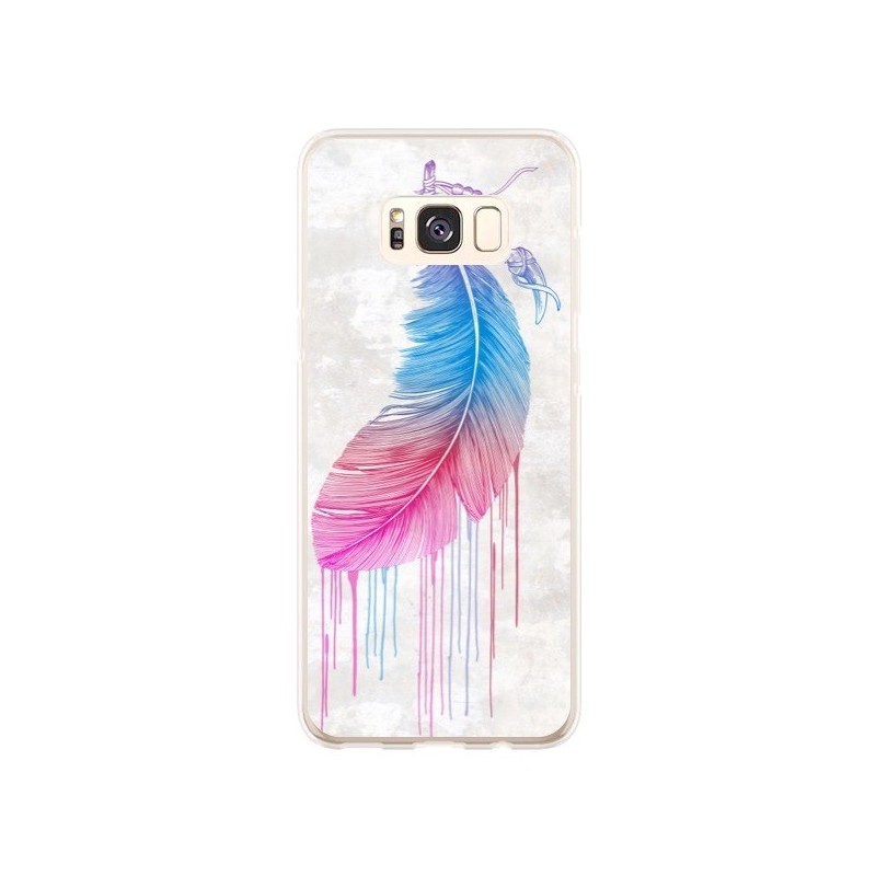 Coque Samsung S8 Plus Plume arc-en-ciel - Rachel Caldwell