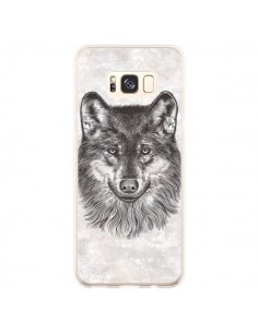 Coque Samsung S8 Plus Loup Gris - Rachel Caldwell