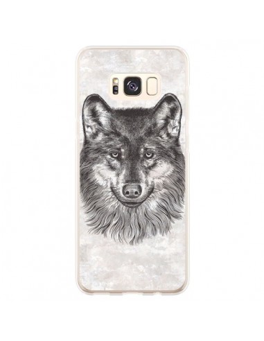 Coque Samsung S8 Plus Loup Gris - Rachel Caldwell