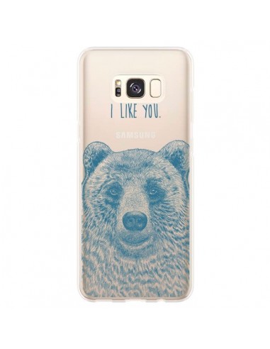 Coque Samsung S8 Plus I Love You Bear Ours Ourson Transparente - Rachel Caldwell