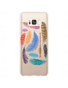 Coque Samsung S8 Plus Plume Feather Couleur Transparente...
