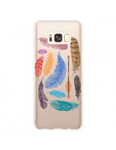 Coque Samsung S8 Plus Plume Feather Couleur Transparente - Rachel Caldwell