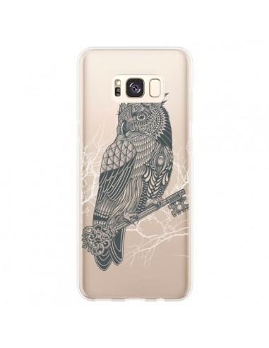 Coque Samsung S8 Plus Owl King Chouette Hibou Roi Transparente - Rachel Caldwell