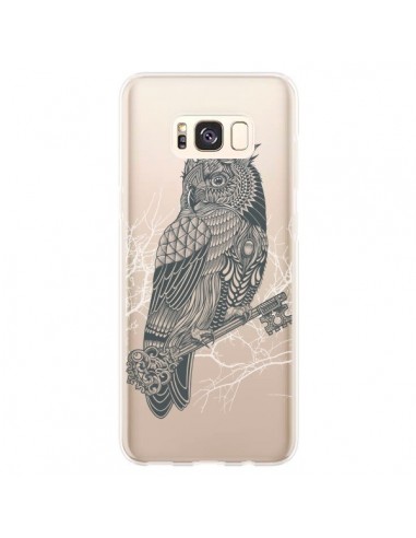 Coque Samsung S8 Plus Owl King Chouette Hibou Roi Transparente - Rachel Caldwell