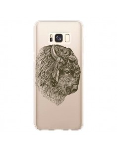 Coque Samsung S8 Plus Buffalo Bison Transparente - Rachel...