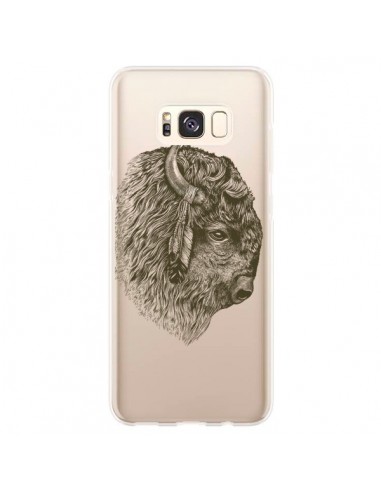 Coque Samsung S8 Plus Buffalo Bison Transparente - Rachel Caldwell