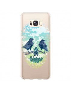 Coque Samsung S8 Plus Tête de Mort Nature Transparente -...
