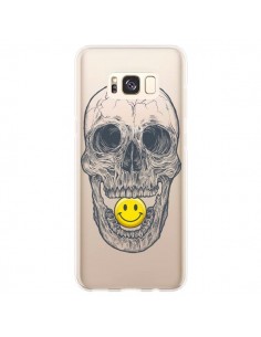 Coque Samsung S8 Plus Tête de Mort Smiley Transparente -...