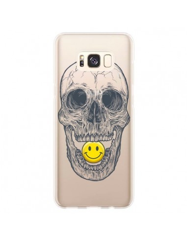 Coque Samsung S8 Plus Tête de Mort Smiley Transparente - Rachel Caldwell