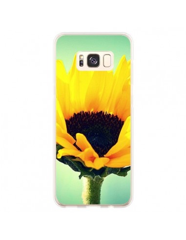 Coque Samsung S8 Plus Tournesol Zoom Fleur - R Delean