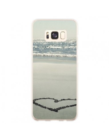 Coque Samsung S8 Plus Coeoeur Plage Beach Mer Sea Love Sable Sand - R Delean