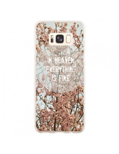 Coque Samsung S8 Plus In heaven everything is fine paradis fleur - R Delean