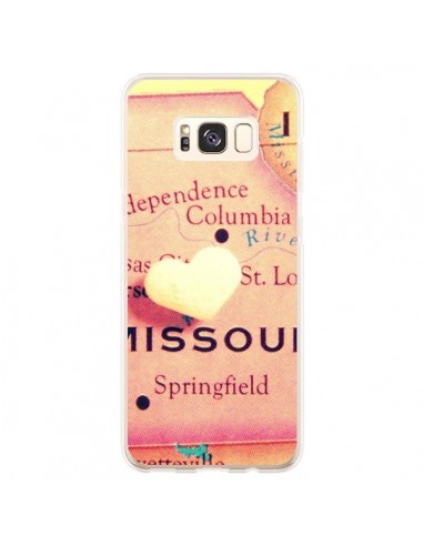 Coque Samsung S8 Plus Carte Map Missouri Coeoeur - R Delean