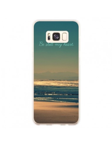 Coque Samsung S8 Plus Be still my heart Mer Sable Beach Ocean - R Delean
