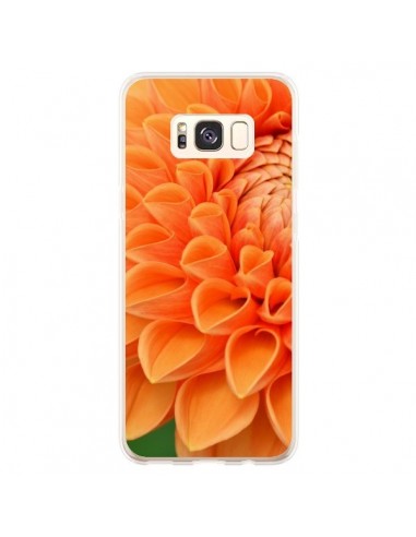 Coque Samsung S8 Plus Fleurs oranges flower - R Delean