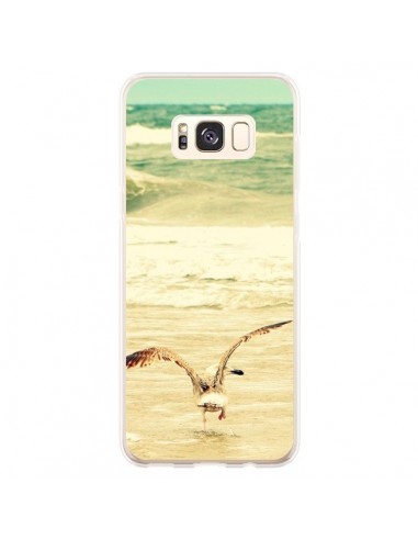 Coque Samsung S8 Plus Mouette Mer Ocean Sable Plage Paysage - R Delean