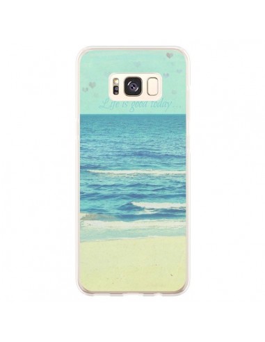 Coque Samsung S8 Plus Life good day Mer Ocean Sable Plage Paysage - R Delean