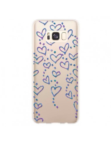 Coque Samsung S8 Plus Floating hearts coeurs flottants Transparente - Sylvia Cook