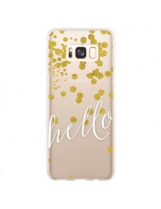 Coque Samsung S8 Plus Hello, Bonjour Transparente -...