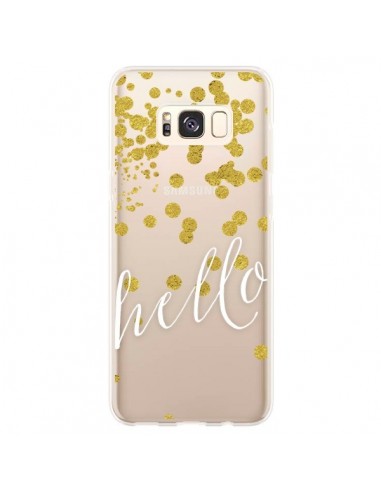 Coque Samsung S8 Plus Hello, Bonjour Transparente - Sylvia Cook