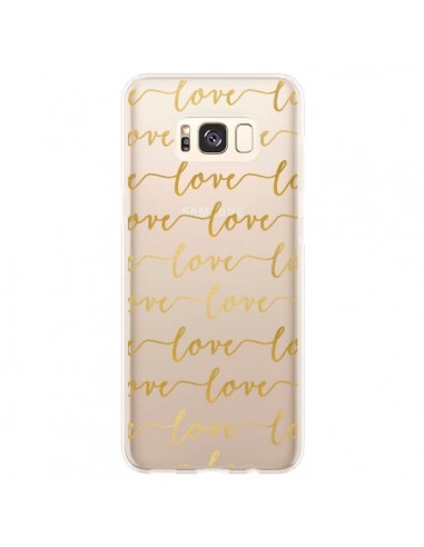 Coque Samsung S8 Plus Love Amour Repeating Transparente - Sylvia Cook