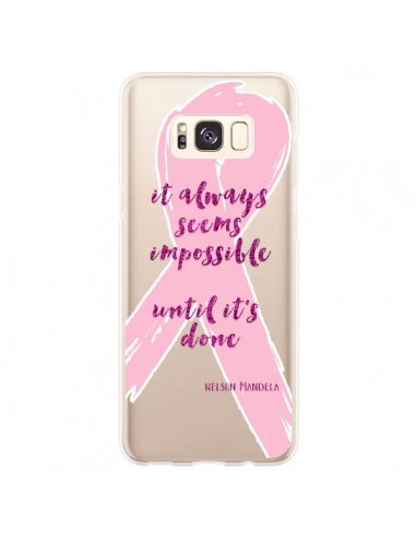 Coque Samsung S8 Plus It always seems impossible, cela semble toujours impossible Transparente - Sylvia Cook