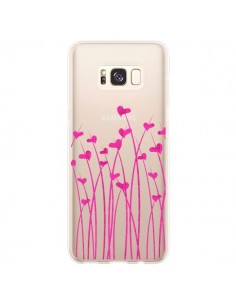 Coque Samsung S8 Plus Love in Pink Amour Rose Fleur...
