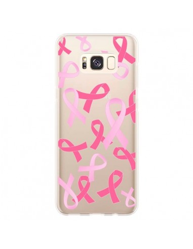 Coque Samsung S8 Plus Pink Ribbons Ruban Rose Transparente - Sylvia Cook