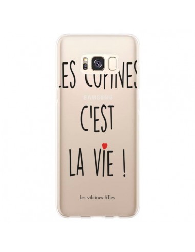 Coque Samsung S8 Plus Les copines, c'est la vie Transparente - Les Vilaines Filles