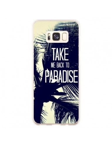 Coque Samsung S8 Plus Take me back to paradise USA Palmiers - Tara Yarte